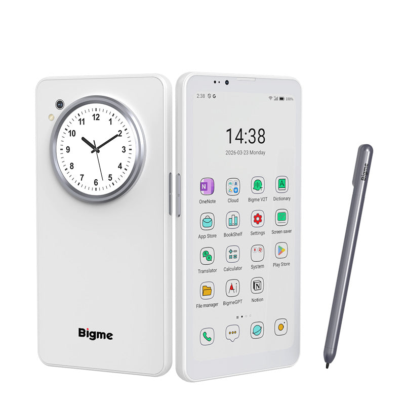 Bigme HiBreak Dual Puts E Ink Up Front and a Round LCD on the Back, Starting at $359 for Early Buyers