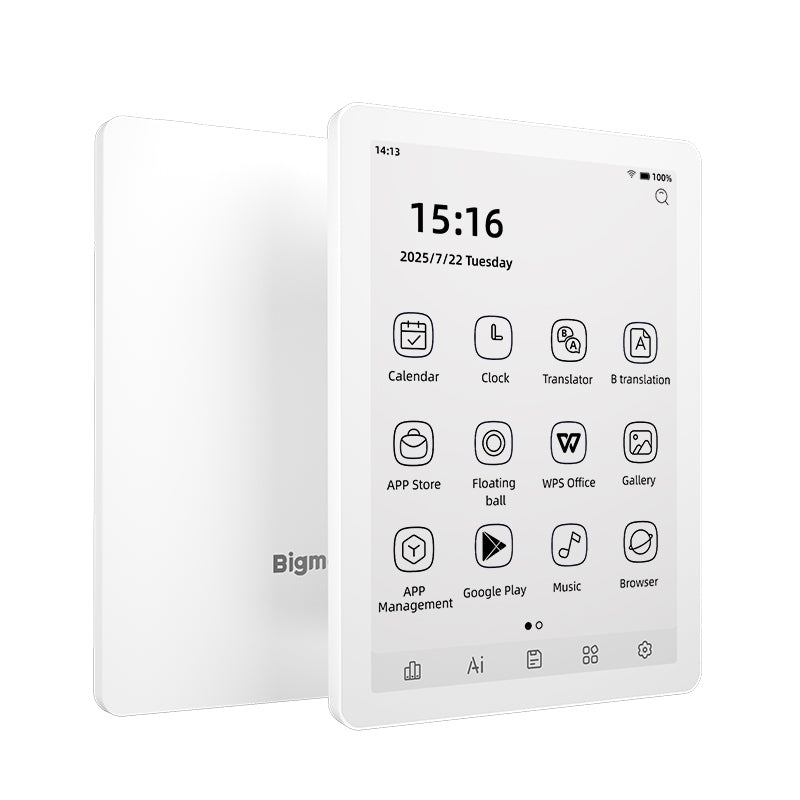 Bigme ６インチ Bigme 6inch B6 2+32GB black and white ebook reader with 212PPI and