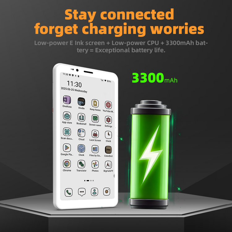 Epaper Android Bigme 4G color ePaper smartphone Hibreak S with Android 14 OS – Bigme ...