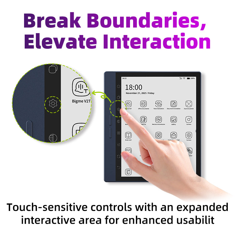 Bigme B7 PRO Black and White epaper reader eink tablet with stylus