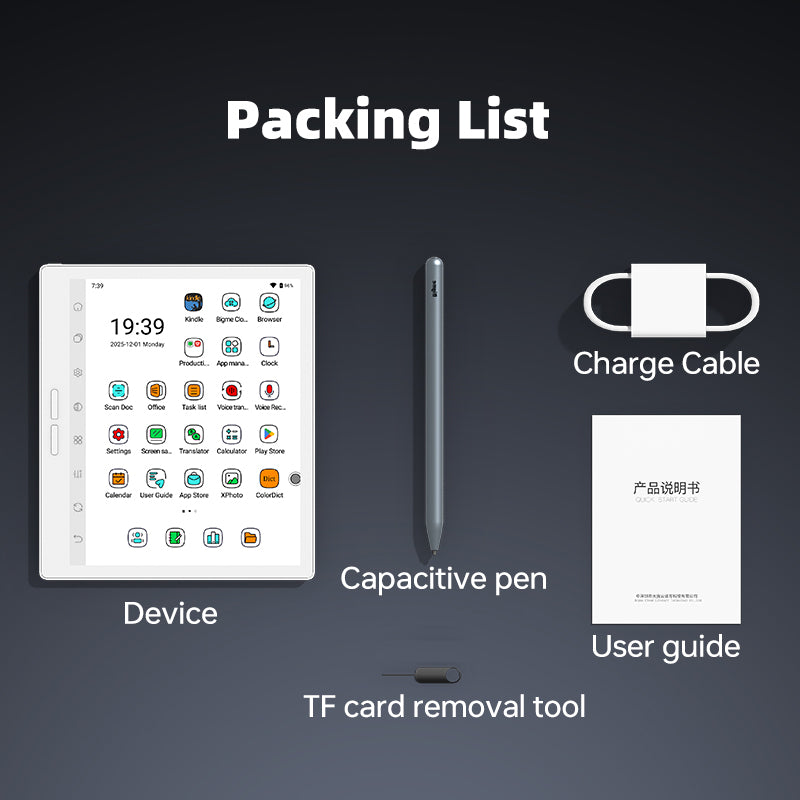 Bigme B751C S--Upgraded 7inch color ereder with Android 14 OS Android 14 ereader B751C B751C S Bigme B751C Bigme B751C S E-reader ebook reader Morden remarkable Eink Tablet for digital reading