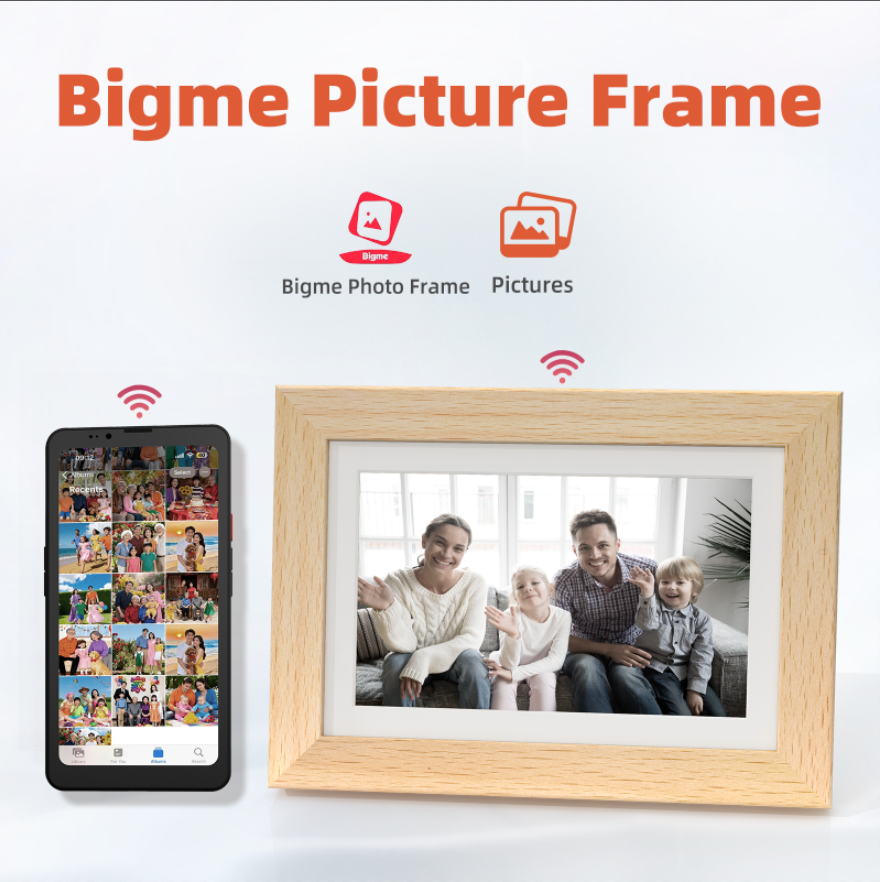 Bigme F7 7.3 Inch WiFi Digital Color E-ink Picture Frame Eink screen frame Picture Frame Morden remarkable Eink Tablet for digital reading