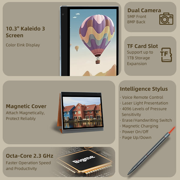 Bigme inkNote color+ -Kaleido3 10.3'' E-reader-10%OFF Now! – Bigme ...