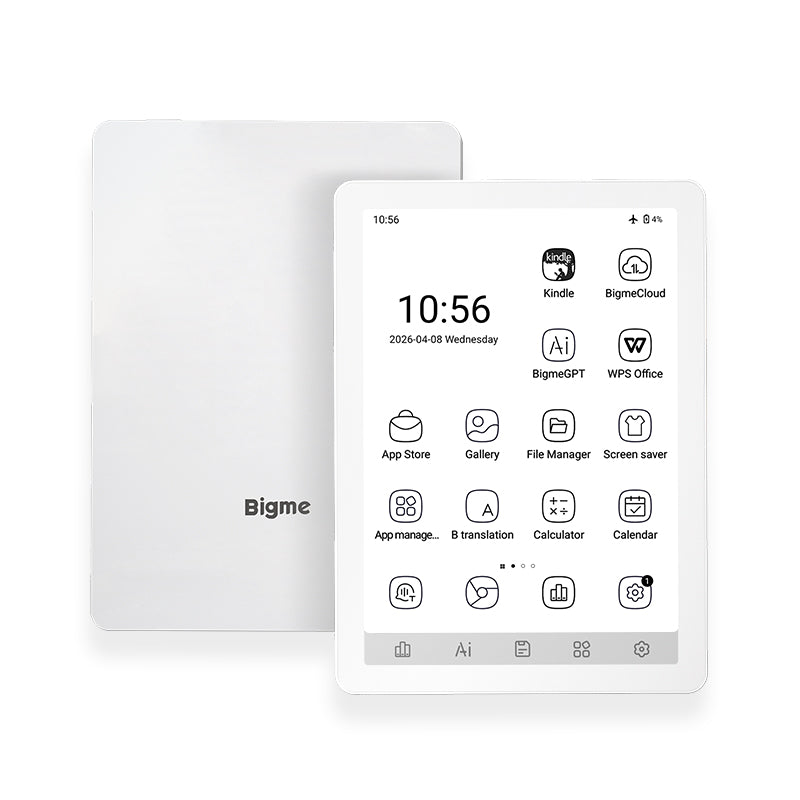 Bigme 6inch B6 2+32GB black and white ebook reader with 212PPI and