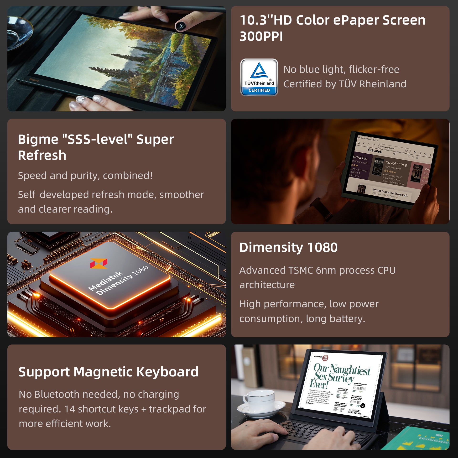 Bigme 7 '' B751C 最安 kaleido 3 カラー Eink メモ帳、無料