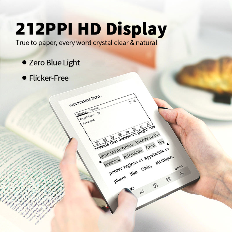 Bigme 6inch B6 2+32GB black and white ebook reader with 212PPI and