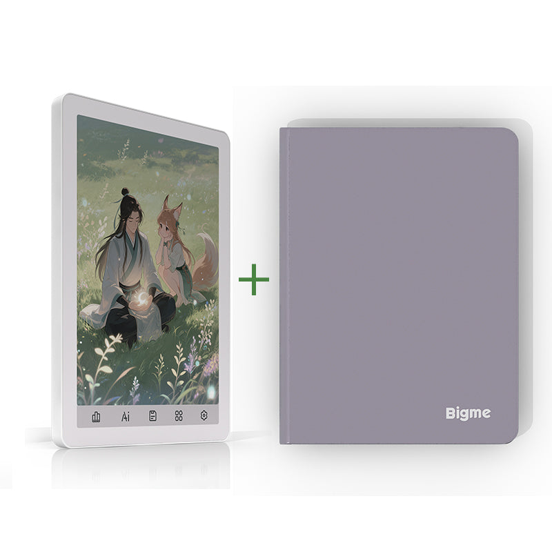 Bigme B6 Color eReader with Android 14OS White Purple Android ereader color ereader E-reader ebook readers Ereader kaleido 3 ereader Newest ereader Morden remarkable Eink Tablet for digital reading