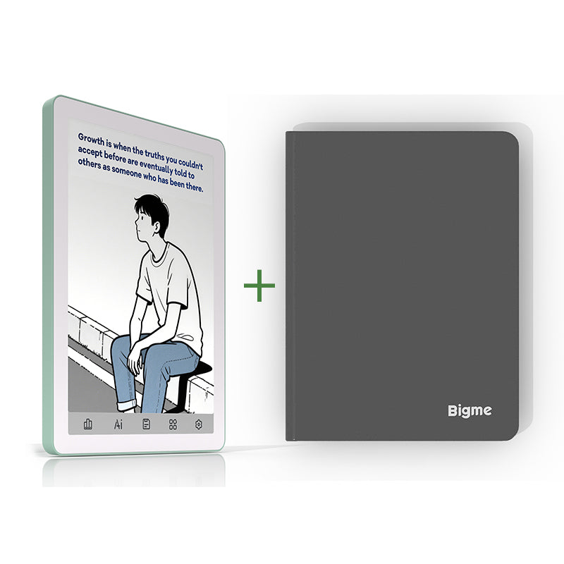 Bigme B6 Color eReader with Android 14OS Green Gray Android ereader color ereader E-reader ebook readers Ereader kaleido 3 ereader Newest ereader Morden remarkable Eink Tablet for digital reading