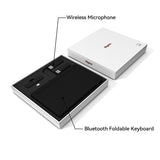 Special Free Gift--Bluetooth foldable keyboard & wireless mic One-to-Two set foldable keyboard wireless microphone Morden remarkable Eink Tablet for digital reading