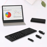 Bluetooth foldable keyboard & wireless mic One-to-Two set