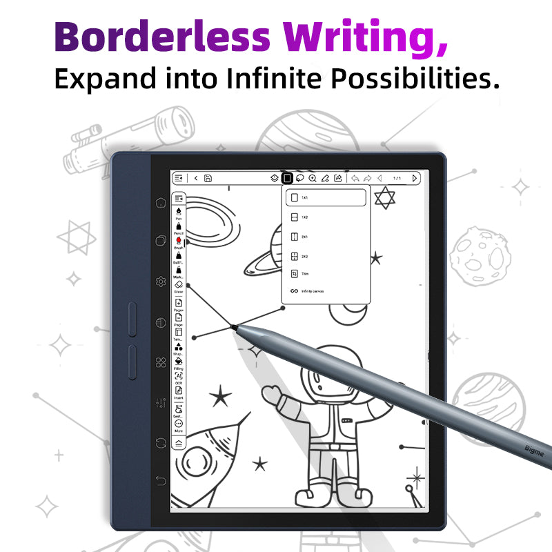 Bigme B7 PRO Black and White epaper reader eink tablet with stylus