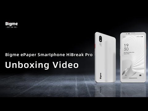 Bigme ePaper Smartphone Hibreak Pro with Android 14 OS-Black