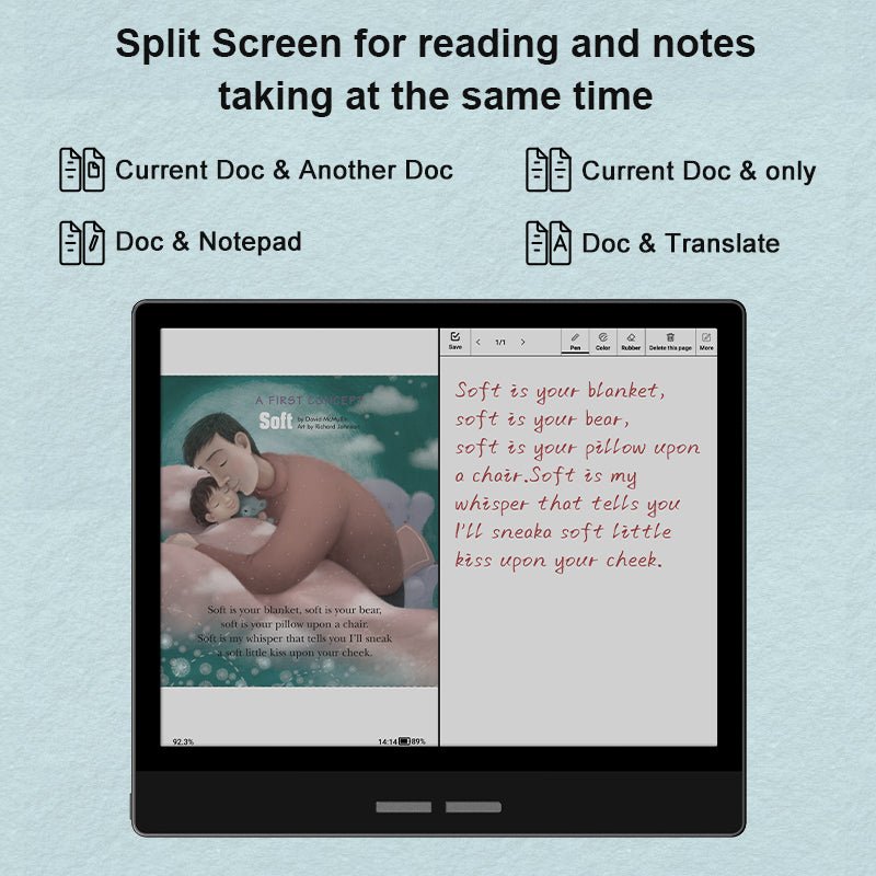 Bigme 7'' B751C Color Epaper notepad with Android 11 OS 7'' B751C Bigme Bigme B751C E-book E-note E-reader Newest ereader spo-cs-disabled spo-default spo-disabled spo-notify-me-disabled Morden remarkable Eink Tablet for digital reading