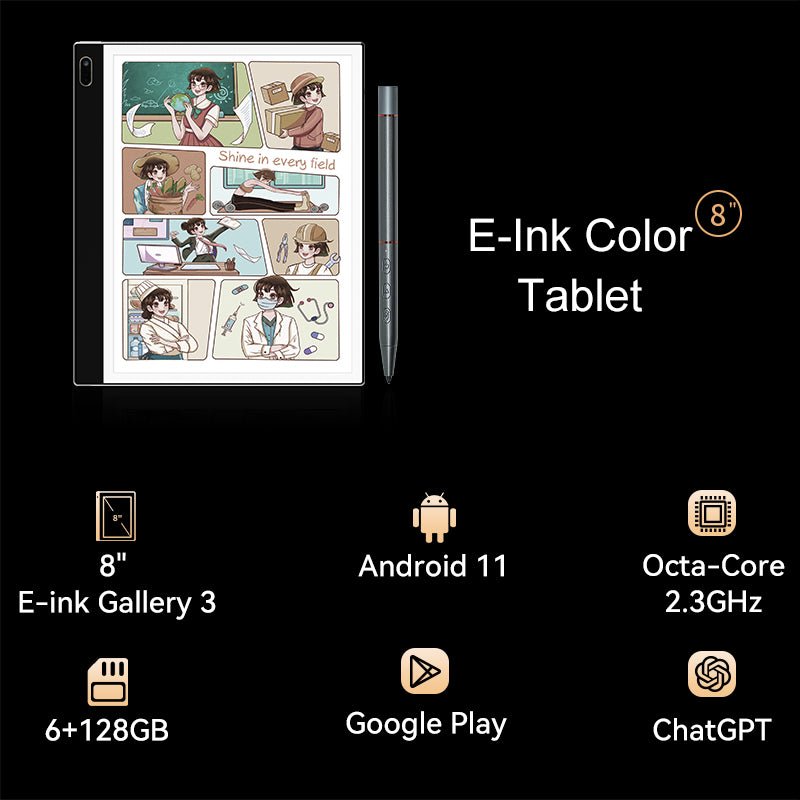 Bigme Galy―世界初Gallery 3 カラーE Ink タブレット - agame.ag