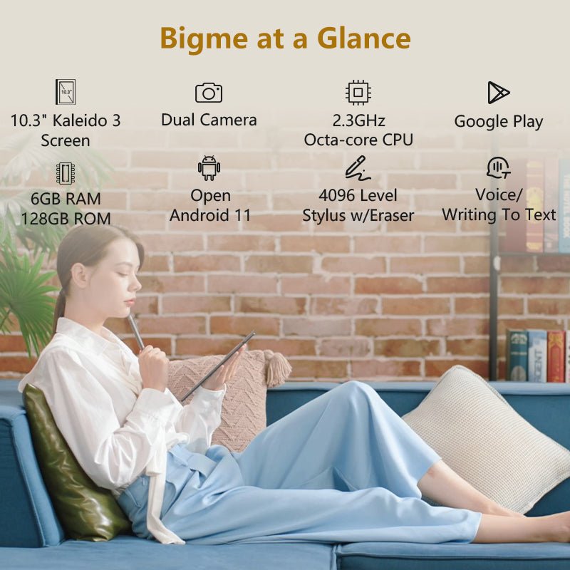 Bigme inkNote color+ -Kaleido3 10.3'' E-reader with case and stylus 10.3'' 10.3inch E-book E-book E-note kaleida3 spo-cs-disabled spo-default spo-disabled spo-notify-me-disabled Morden remarkable Eink Tablet for digital reading