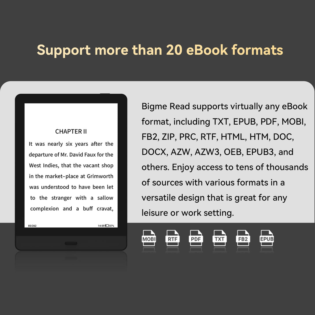 Reading Epaper Bigme Read-6inch Dedicated book Reader – Bigme Official Store