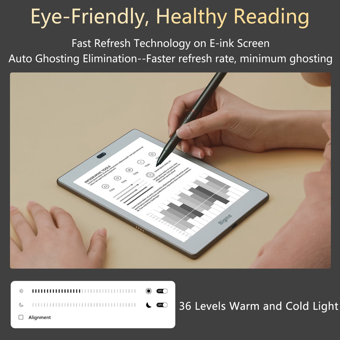 Bigme S6--7.8 inch Black and White Eink Tablet 7.8'' 7.8inch E reader Black&white e ink screen tablet chatGPT spo-cs-disabled spo-default spo-disabled spo-notify-me-disabled Morden remarkable Eink Tablet for digital reading