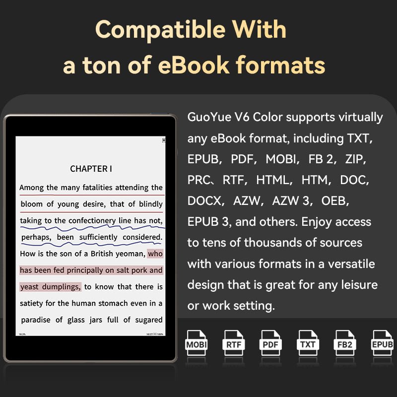 GUOYUE V6 Color with Color E-ink Kaleido 3 E-reader 7.8'' 7.8inch E reader E-book E-ink E-note E-reader spo-cs-disabled spo-default spo-disabled spo-notify-me-disabled Morden remarkable Eink Tablet for digital reading