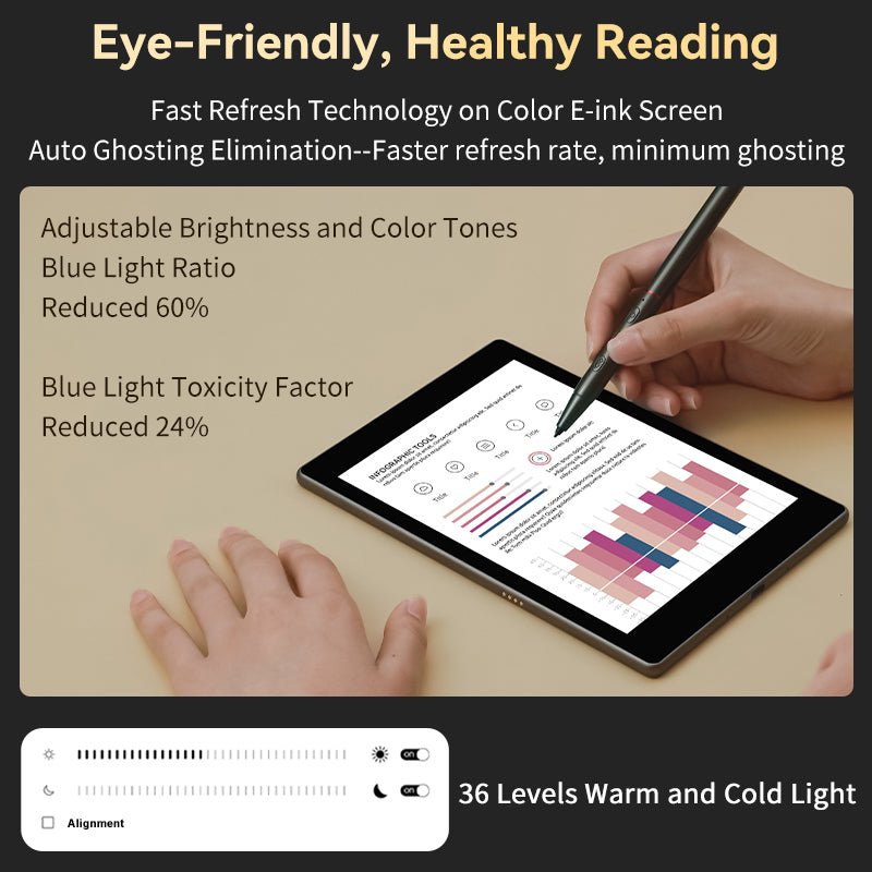 Color E Ink Reader Android GUOYUE V6 Color with Color E-ink Kaleido 3 E-reader – Bigme Official Store