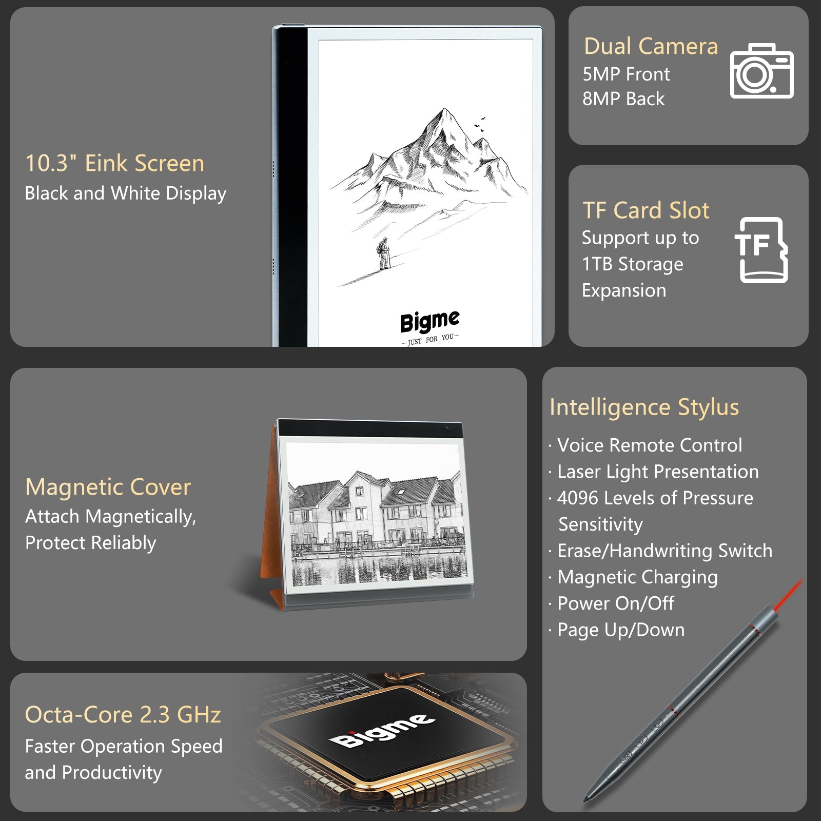 inkNoteS--10.3'' Black&White E reader – Bigme Official Store